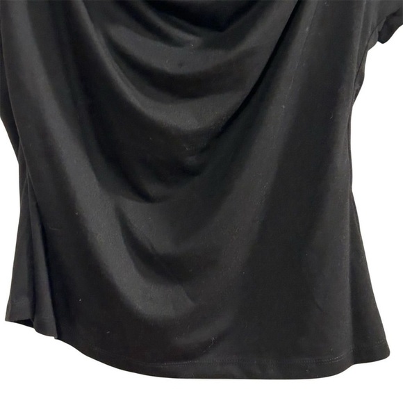 Venus Women's XL Black Cowl Neck Blouse with Sequin Detail - Picture 6 of 9